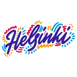 Helsinki Finland Handwritten Lettering Sticker
