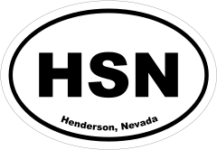 Henderson, Nevada Oval Stickers