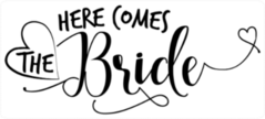 Here Comes The Bride Sticker