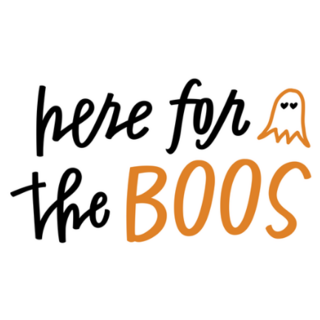 Here For The Boos Cute Illustration Sticker