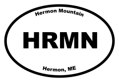 Hermon Mountain Oval Sticker