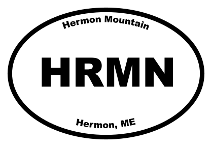 Hermon Mountain Oval Sticker