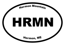 Hermon Mountain Oval Sticker