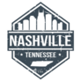 Hexagon Of Nashville Tennessee Travel Stamp Sticker