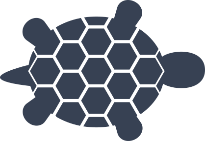 Hexagon Shell Turtle Sticker