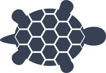 Hexagon Shell Turtle Sticker