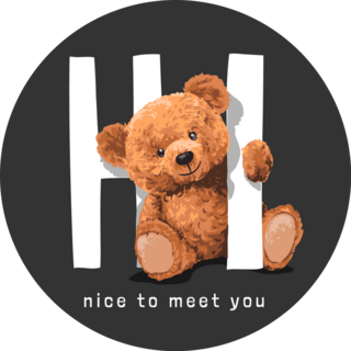 HI Nice To Meet You Sticker