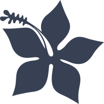 Hibiscus Pointed Petals Flower Sticker