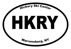 Hickory Ski Center Oval Sticker