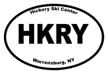 Hickory Ski Center Oval Sticker