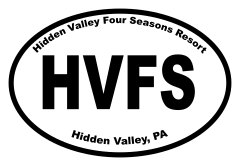 Hidden Valley Four Seasons Resort Oval Sticker