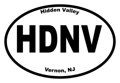 Hidden Valley Oval Sticker