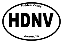 Hidden Valley Oval Sticker