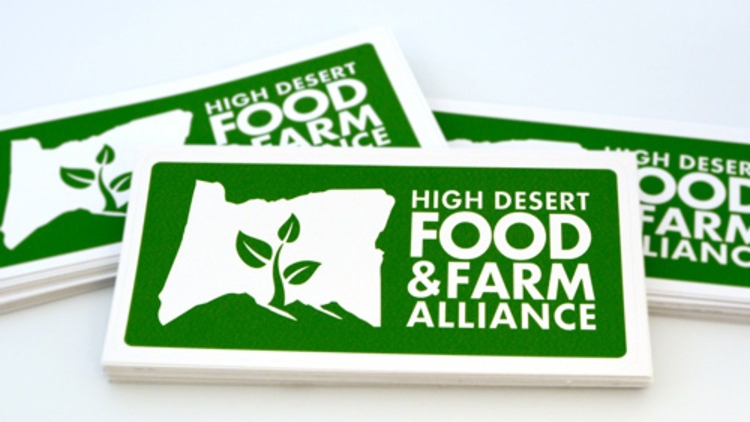 High Desert Food and Farm Alliance Custom Rectangle Stickers