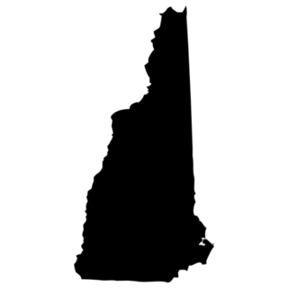 High Detailed Map - New Hampshire Sticker