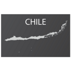 High Detailed Map Of Chile Sticker