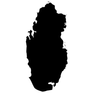 High Detailed Map - Qatar Sticker