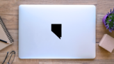 High Detailed Vector Map  Nevada Sticker on a Laptop (New) example