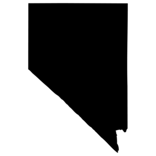 High Detailed Vector Map  Nevada Sticker