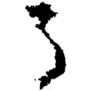 High Detailed Vietnam Map Sticker