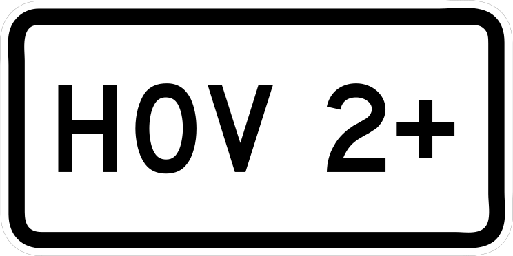 High Occupancy Vehicle Sticker