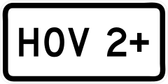 High Occupancy Vehicle Sticker