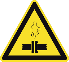 High Pressure Steam Sign Sticker