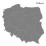 High Quality Map Of Poland With Borders Sticker