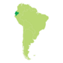 Highlighted Ecuador Map Sticker