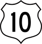 Highway 10 Sign Sticker