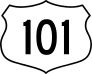 Highway 101 Sign Sticker