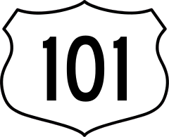 Highway 101 Sign Sticker