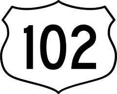 Highway 102 Sign Sticker