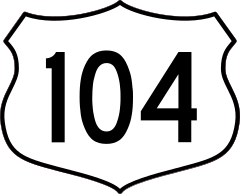 Highway 104 Sign Sticker