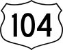 Highway 104 Sign Sticker