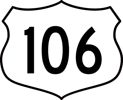 Highway 106 Sign Sticker