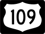 Highway 109 Sign With Black Border Sticker