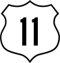 Highway 11 Sign Sticker