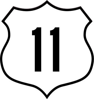 Highway 11 Sign Sticker