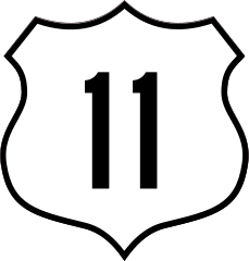 Highway 11 Sign Sticker