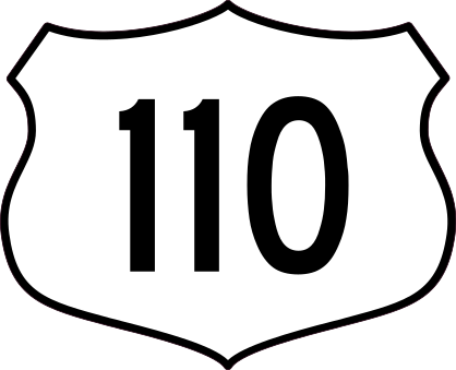 Highway 110 Sign Sticker