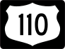Highway 110 Sign With Black Border Sticker