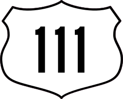 Highway 111 Sign Sticker