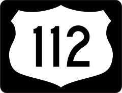 Highway 112 Sign With Black Border Sticker