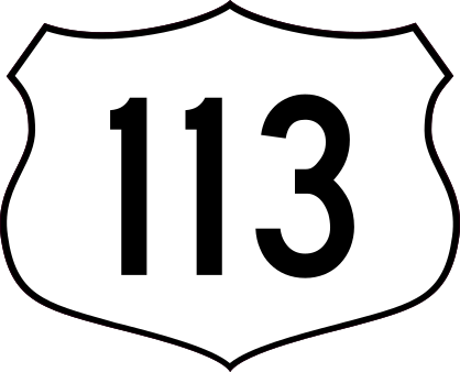 Highway 113 Sign Sticker