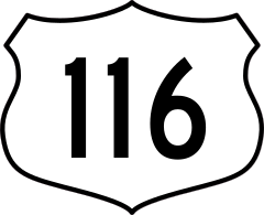 Highway 116 Sign Sticker