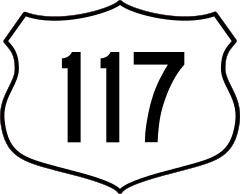 Highway 117 Sign Sticker