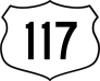 Highway 117 Sign Sticker