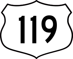 Highway 119 Sign Sticker