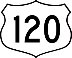 Highway 120 Sign Sticker